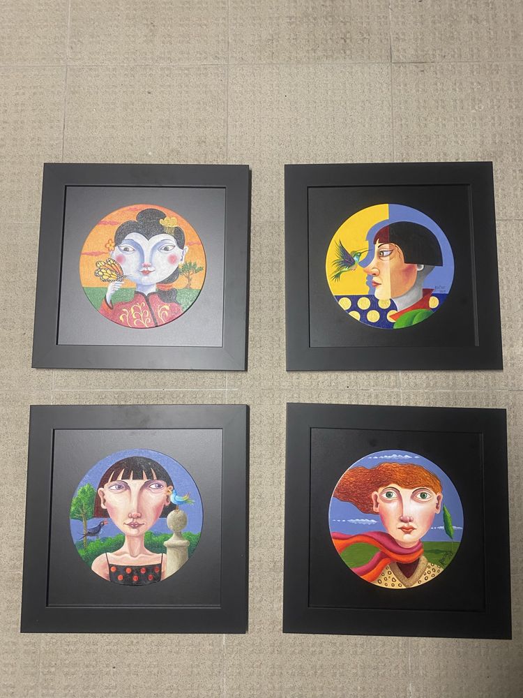 4 quadros de Rogerio Araujo
