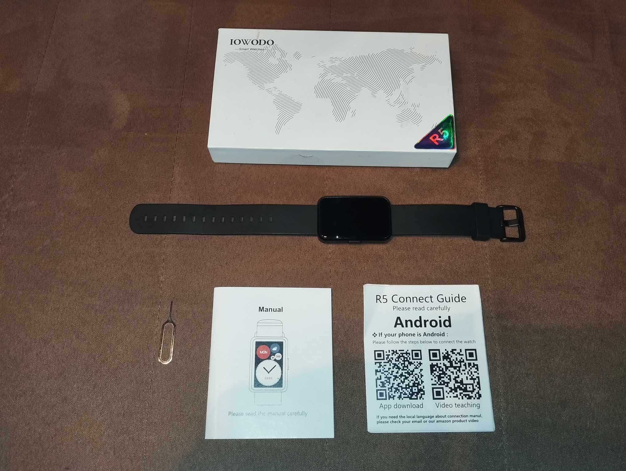 Smartwatch - Zegarek - IOWODO R5 - Czarny