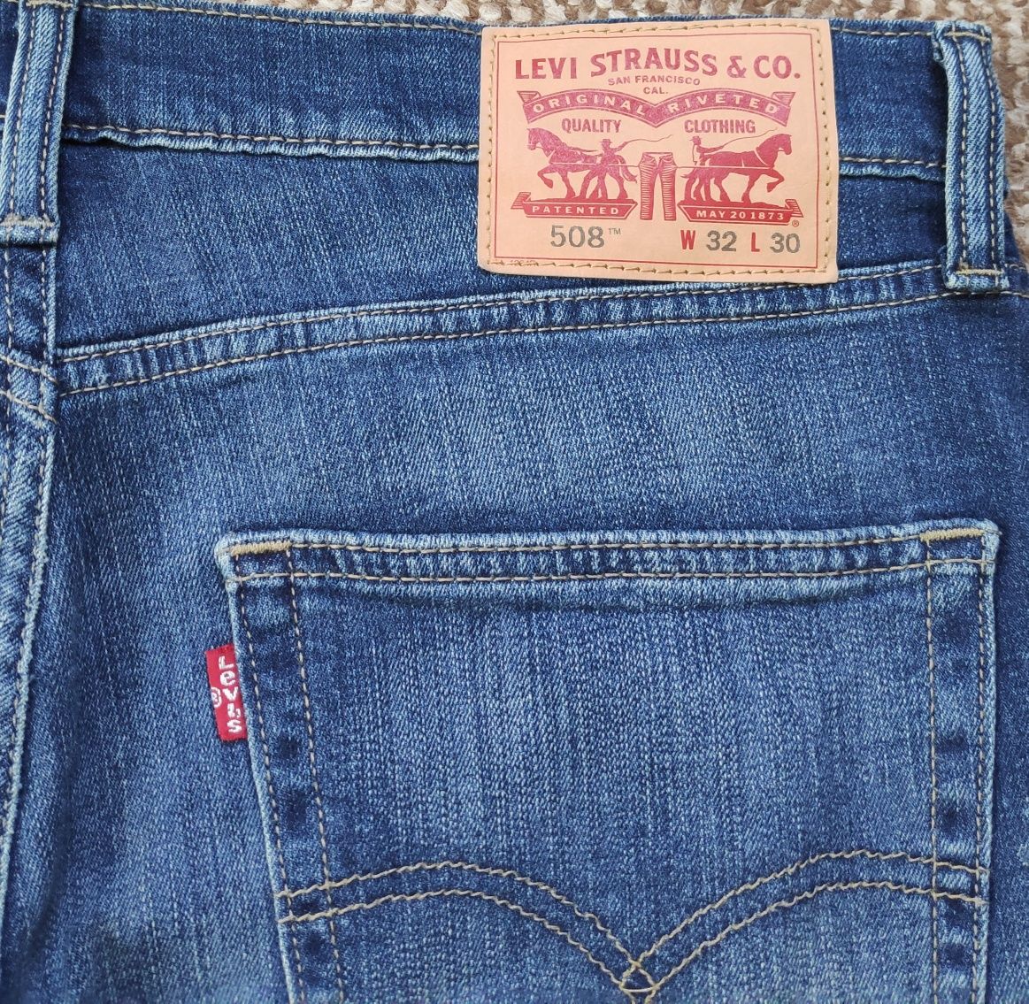 Levi's 508 легенькие джинсы regular taper оригинал W32 L30