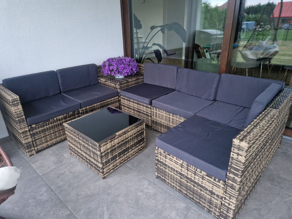 Wyprzedaz zimowa! Piekne meble tarasowe 6-8 osobowe - 50% Okazja