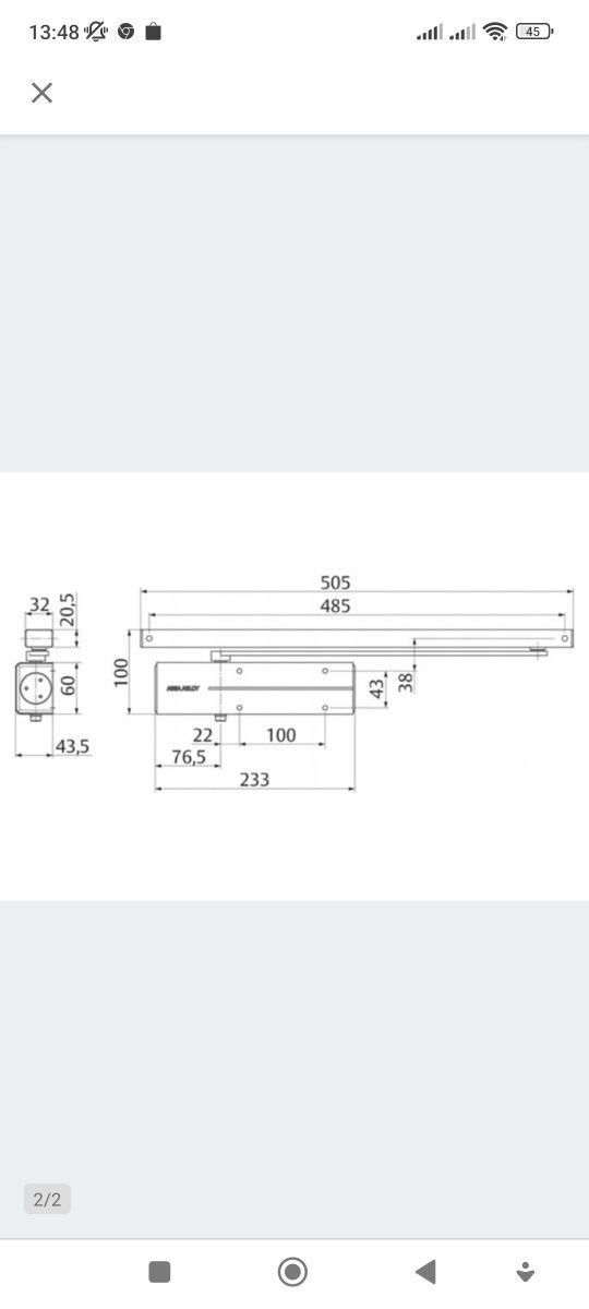 Samozamykacze assaabloy dc135 czarne