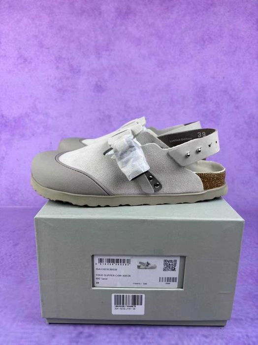 Мюли Dior x Birkenstock Milk мюлі діор біркешток тапки диор биркеншток