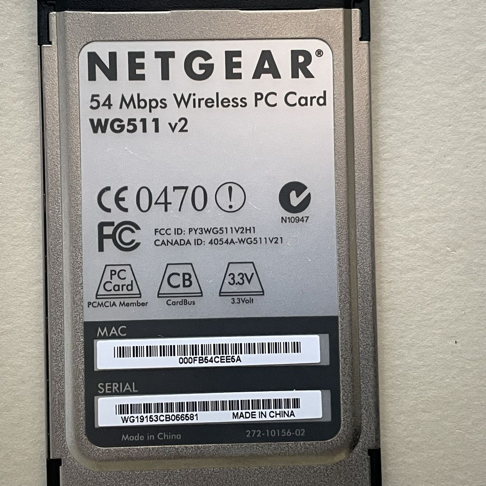 WIFI PC Card 54 Mbps Wireless PC card