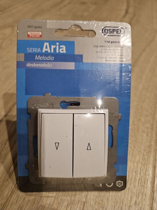 Łącznik żaluzjowy z blokadą mechaniczną Biały Ospel Aria - ŁP-7UB/m/00