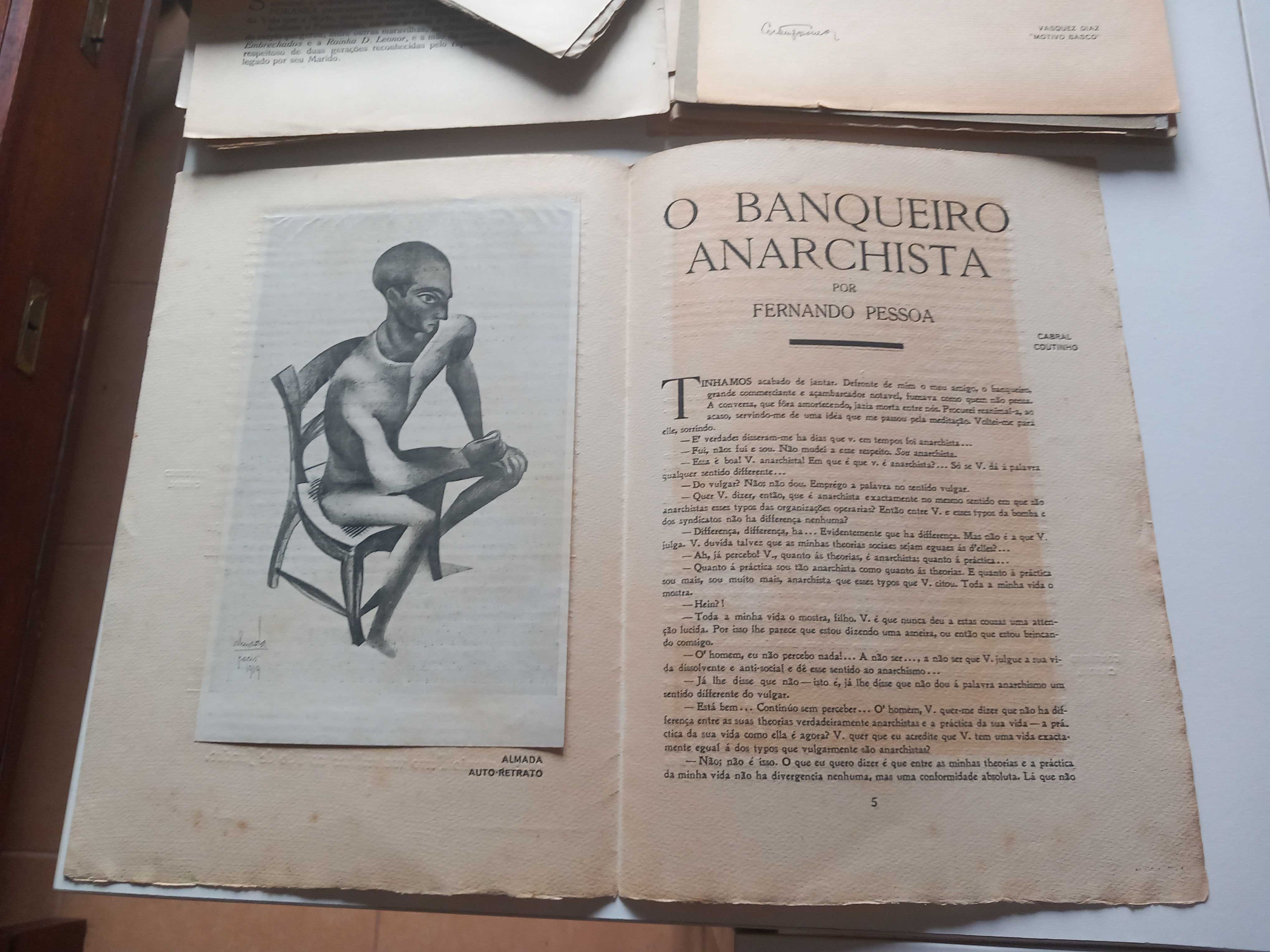 Fernando Pessoa - Revista "Contemporânea"-O Banqueiro Anarquista -1922