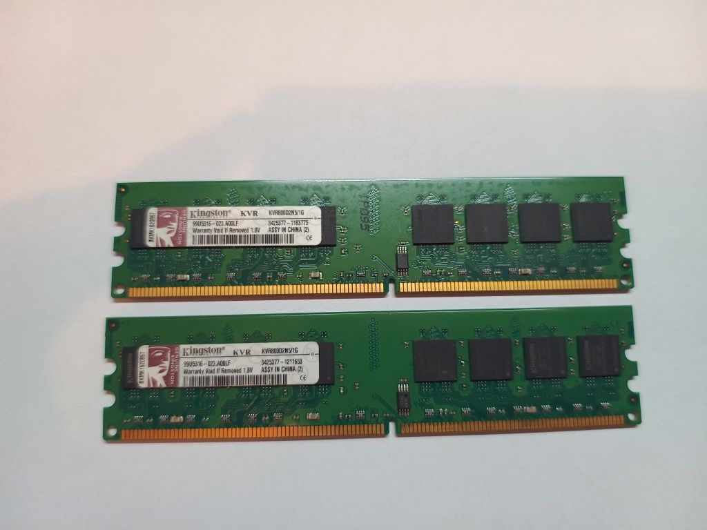 Pamięć ram Kingston kvr800d2n5/1G 2x 1GB DDR2