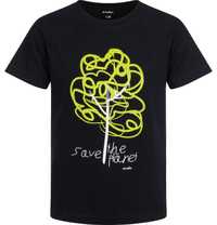 T-shirt Koszulka chłopięca 104 Save Planet Czarna Bawełna Endo