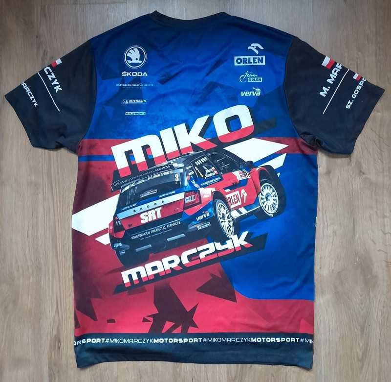 Koszulka T-shirt Miko Marczyk WRC z podpisami