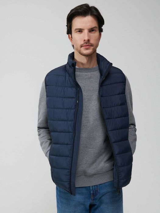 granatowa kamizelka męska Sinsay