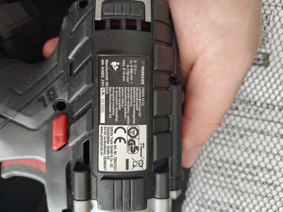 Шуруповерт Parkside PBSPA 12 C3