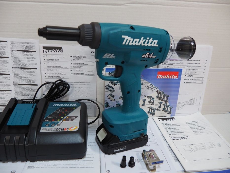 MAKITA DRV 250 nitownica akumulatorowa 18v bateria ladowarka