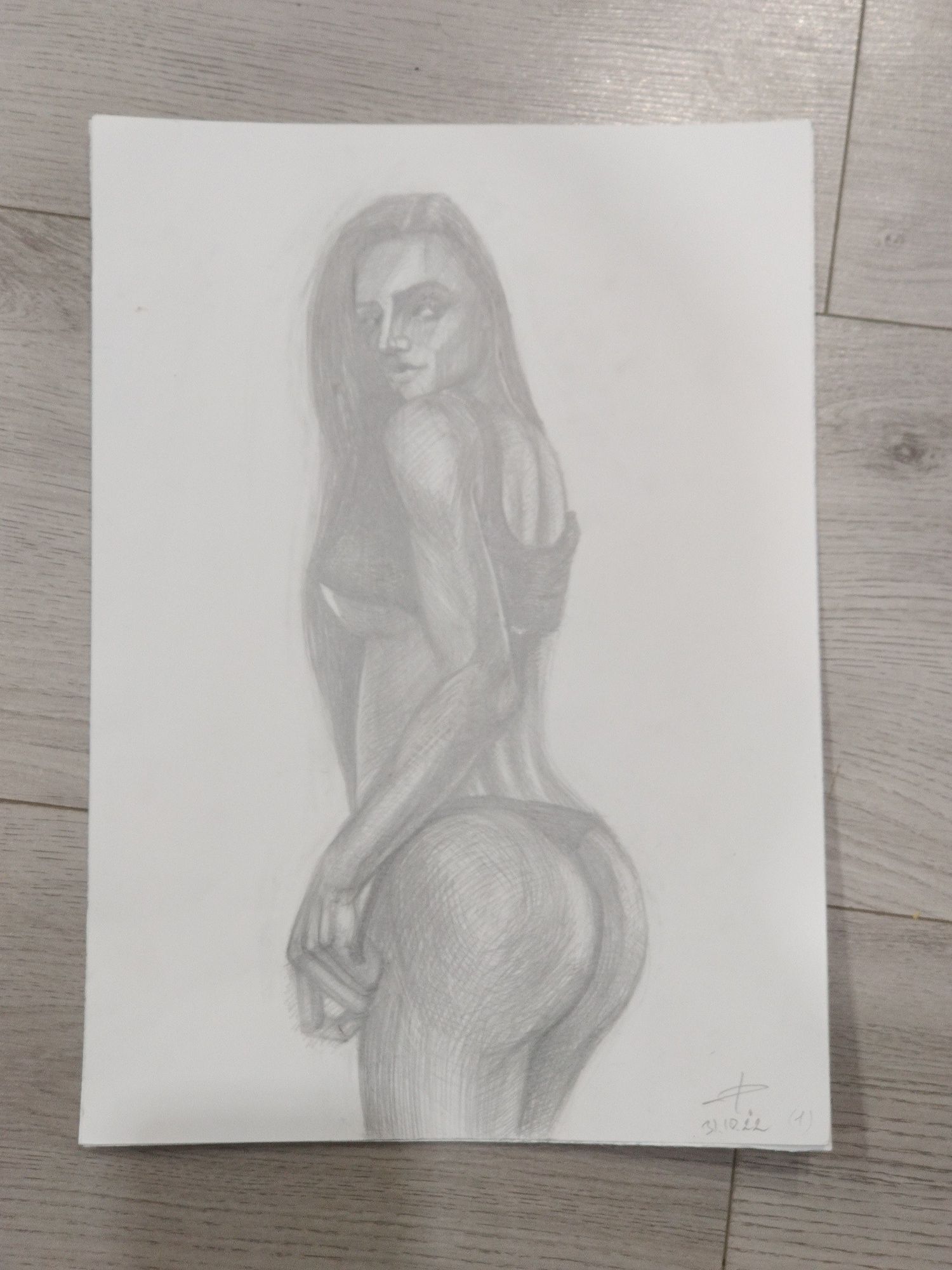 Рисунок карандашом, портрет