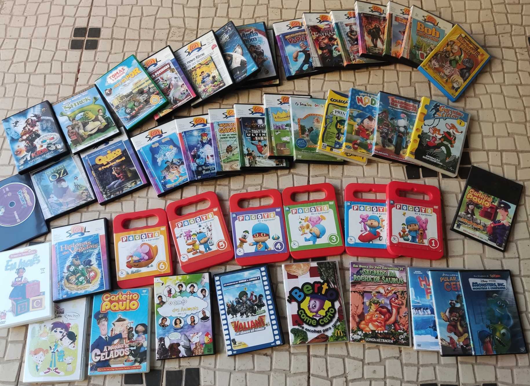 Lote de DVD's para crianças
