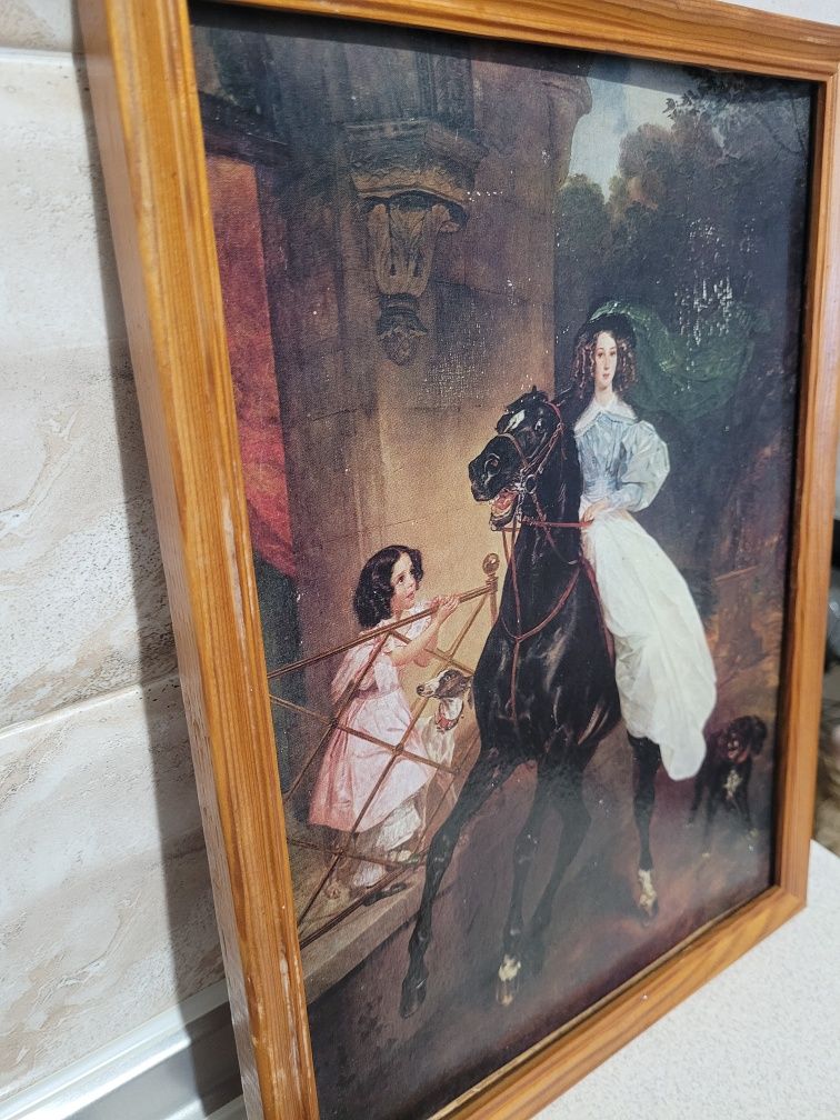 Принт картины Всадница