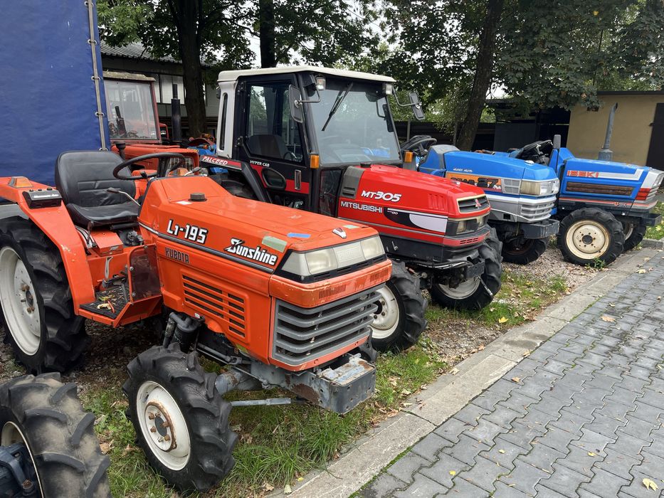 Traktorek kubota L1-195 19 km 4x4 rewers blokada walek 3 cylindry