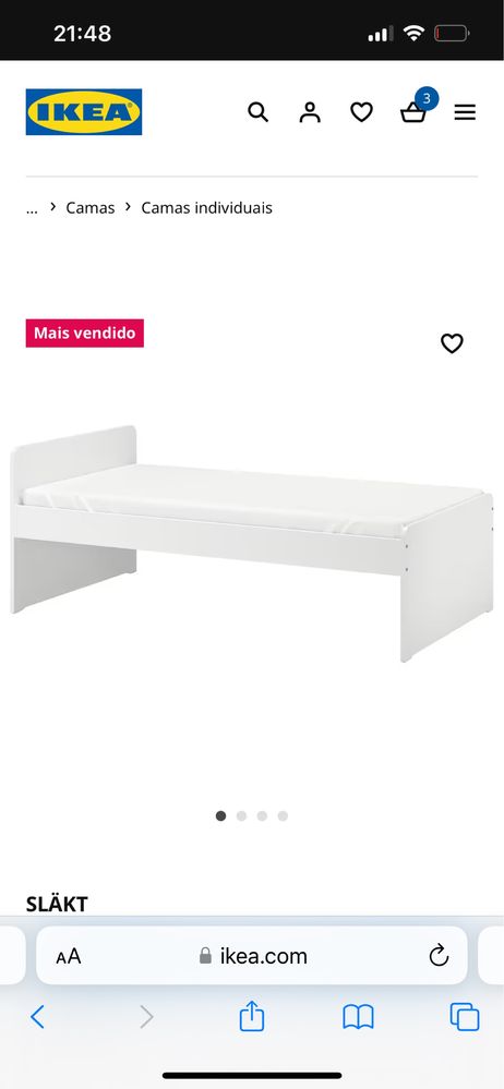 Cama Ikeia Nova - poucos meses de uso