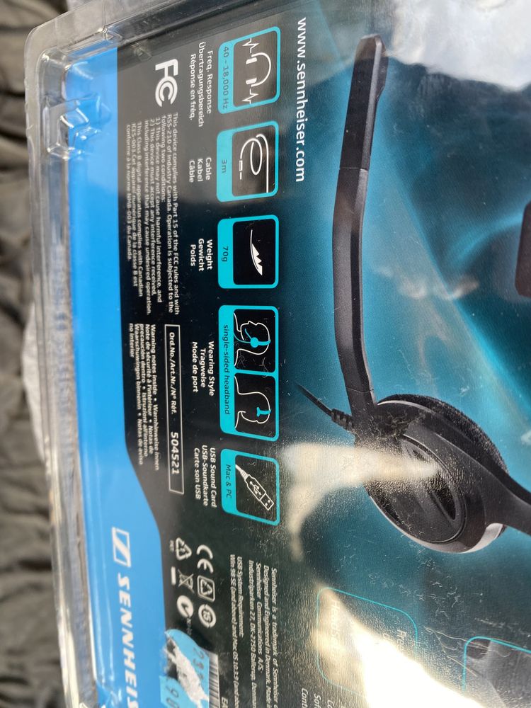 Słuchawki nauszne USB do VOIP Sennheiser PC 26 CALL CONTROL