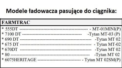 Metal Technik Ładowacz TUR SAME EXPLORER 80 85 70 od ręki  DOSTAWA FV