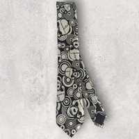 Галстук краватка фірмовий стиль готика черепа