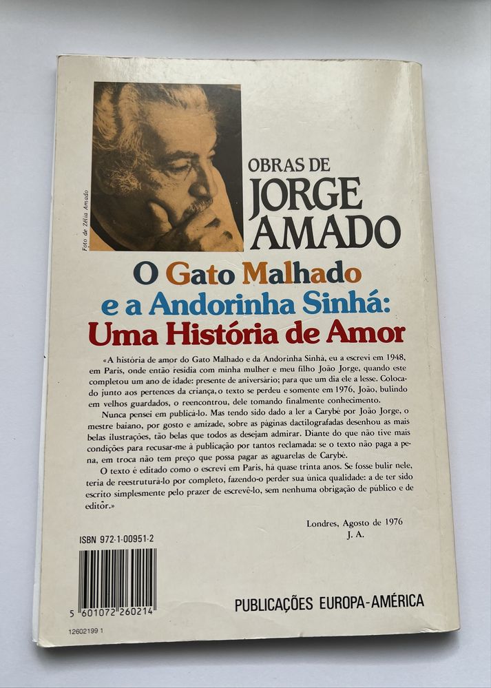 Jorge Amado - O Gato Malhado e a Andorinha Sinhá