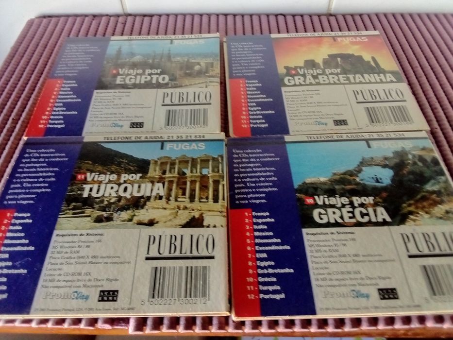 4 CD  de viagens
