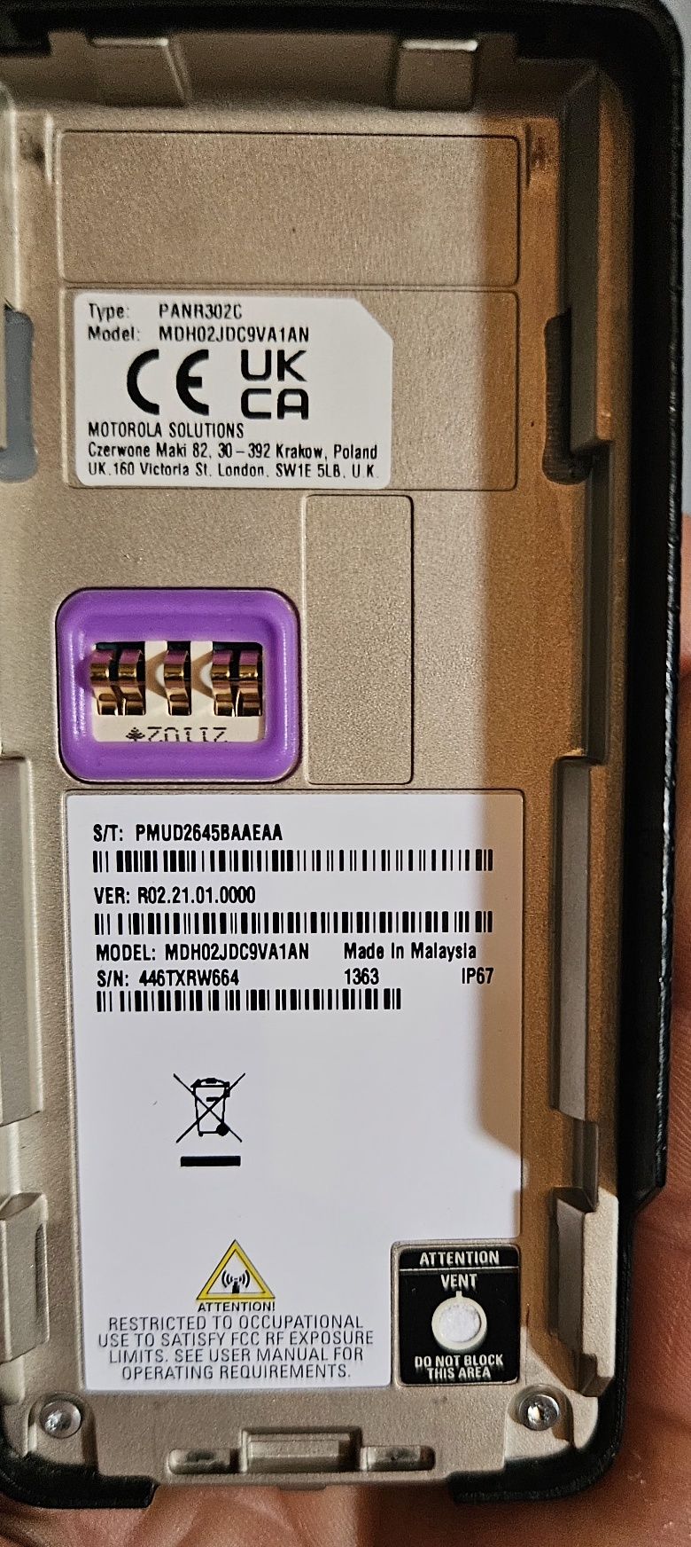 Motorola DP2400e - mikrofon, słuchawka, ładowarka - KOMPLET, sprawna!