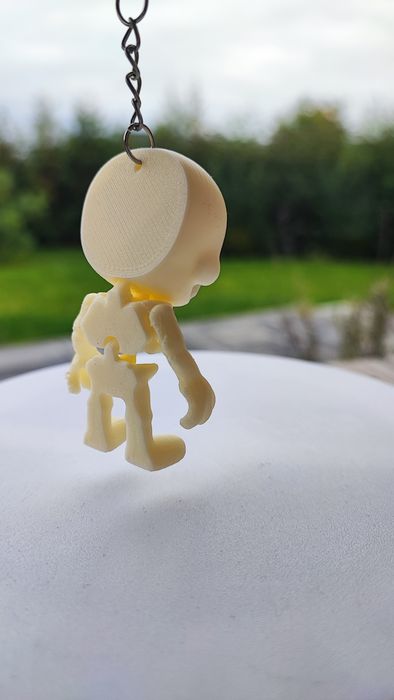 Brelok 3D ruchomy kościotrup – kluczowy gadżet, unikat, halloween