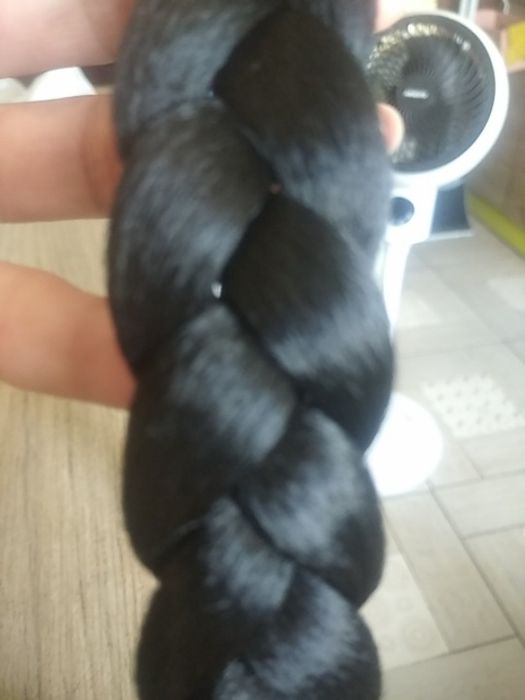 Красивая длинная черная коса 60 на 4