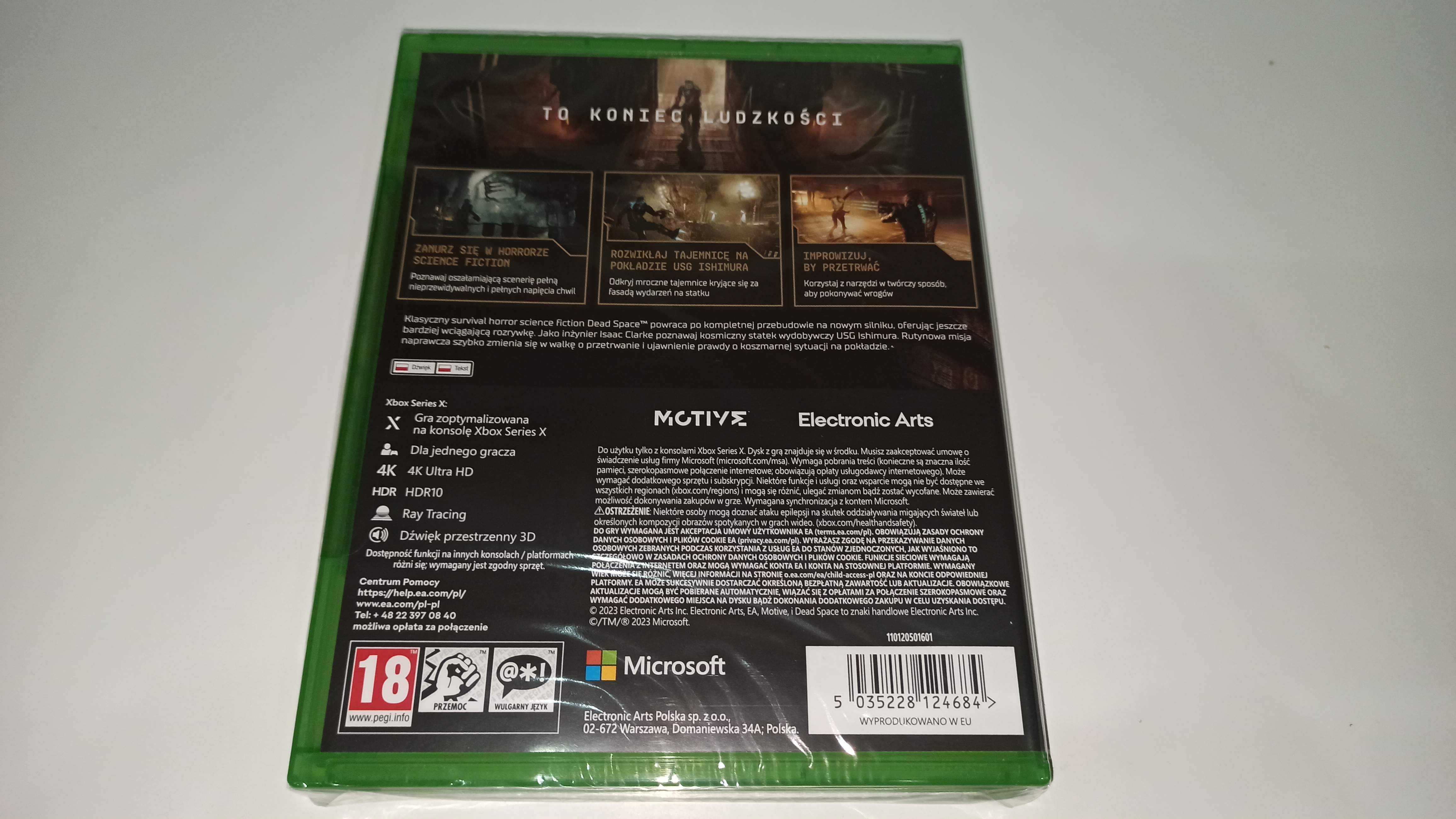 xbox series x DEAD SPACE REMAKE mówią po polsku, horror SF nowa! Folia