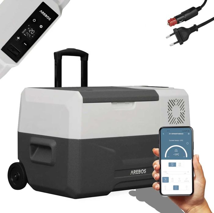 Chłodziarka kompresorowa AREBOS 27L z kółkami