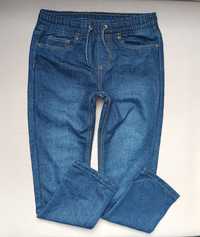 YFK Spodnie rurki jeansowe Granatowe 140 cm