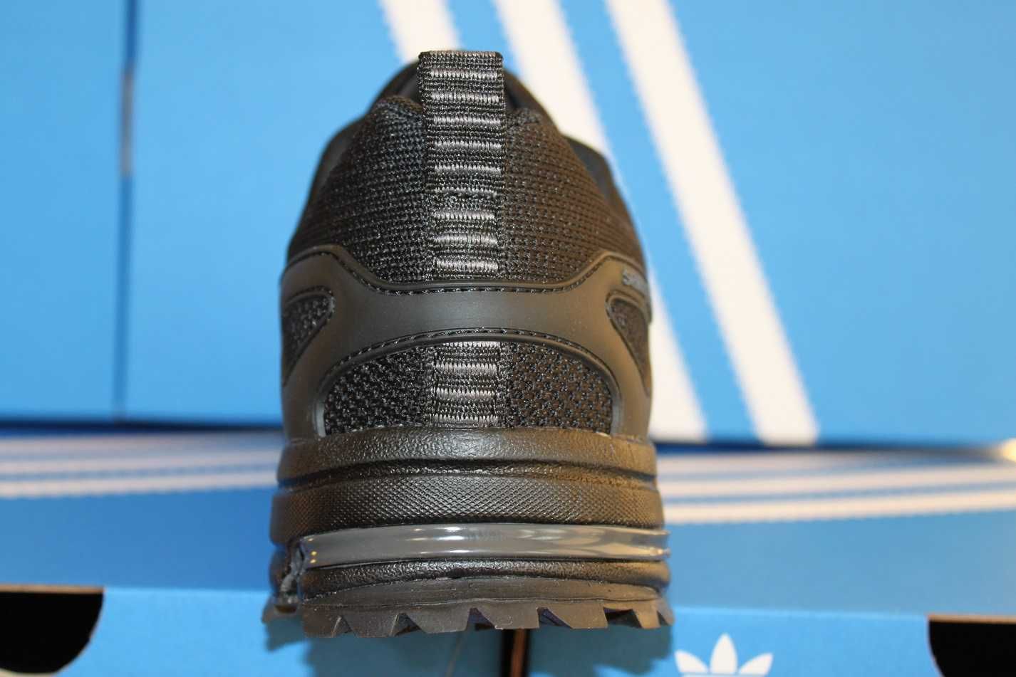Adidas Marathon - черные кроссовки туфли кросівки сетка(код:5158-6чер)