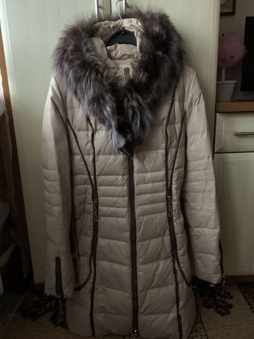 Пуховик куртка натуральне  хутро