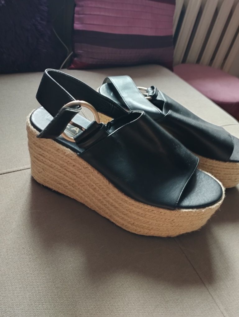 Espadryle platformy sandały 38/5 Zara