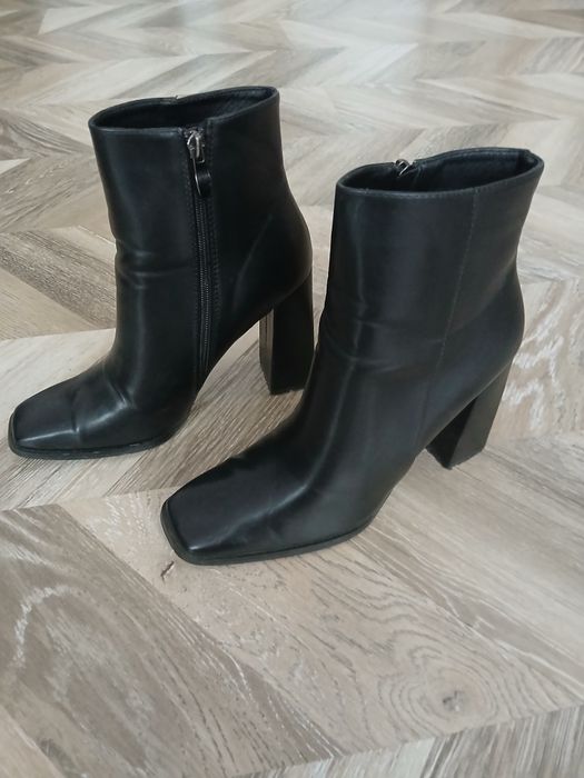 Botki skóra naturalna roz.40