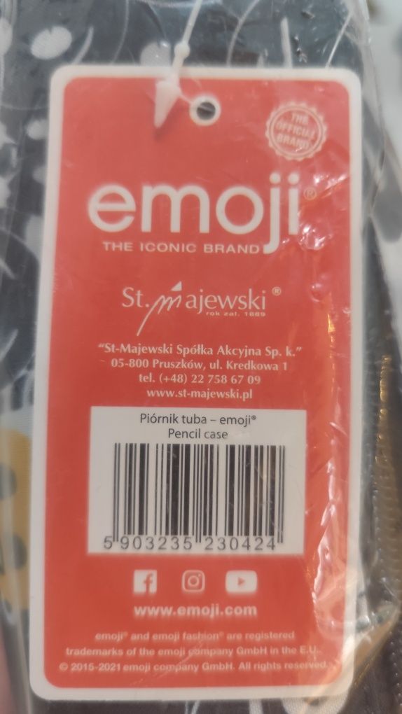 Piórnik saszetka tuba EMOJI ST MAJEWSKI