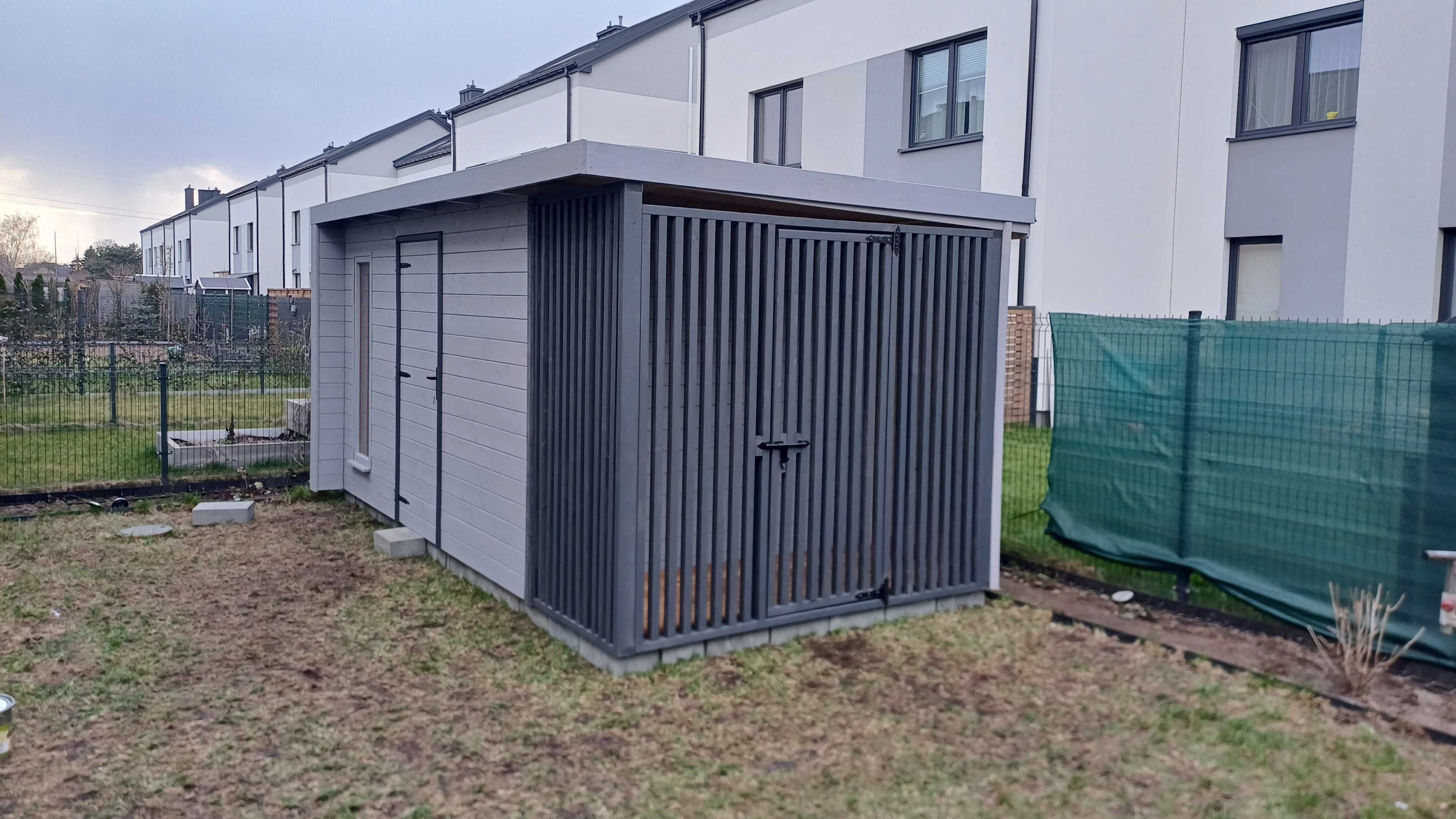 Domek narzędziowy 5 m x 2,5 m - certyfikowane drewno.