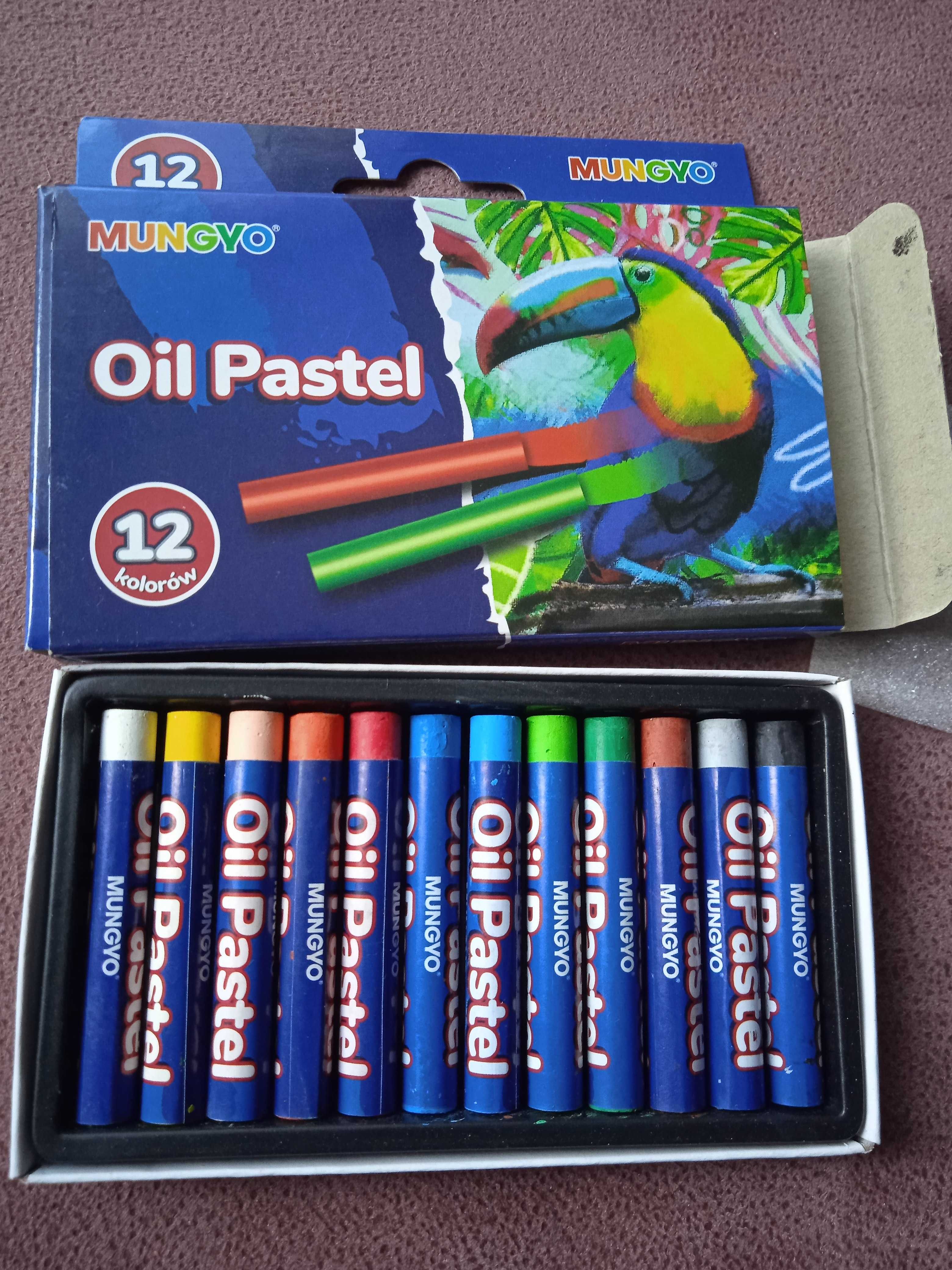 Пастель олійна mini 12 кол., MOPS  Mungyo