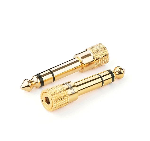Ugreen adapter przejściówka z 3,5 mm mini jack na 6,3 mm jack złoty (2