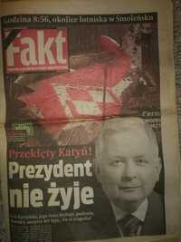 Gazeta Fakt 2010r Katastrofa w Smoleńsku