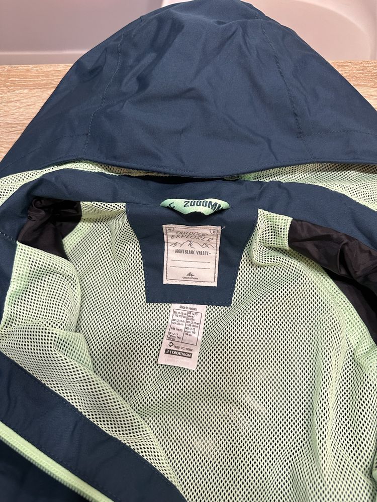 Decathlon quechua, kurtka przeciwdeszczowa, rozmiar 12-13, 159cm