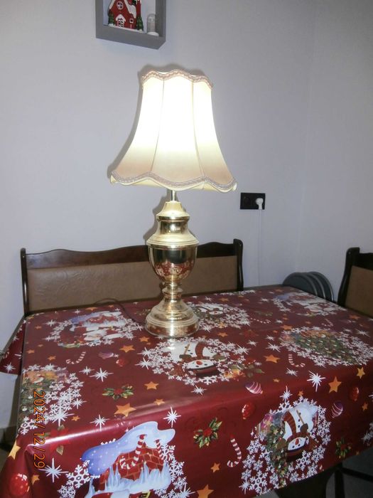 Lampa Dekoracyjna na biurko w kolorze złotym wysokość ok 60cm