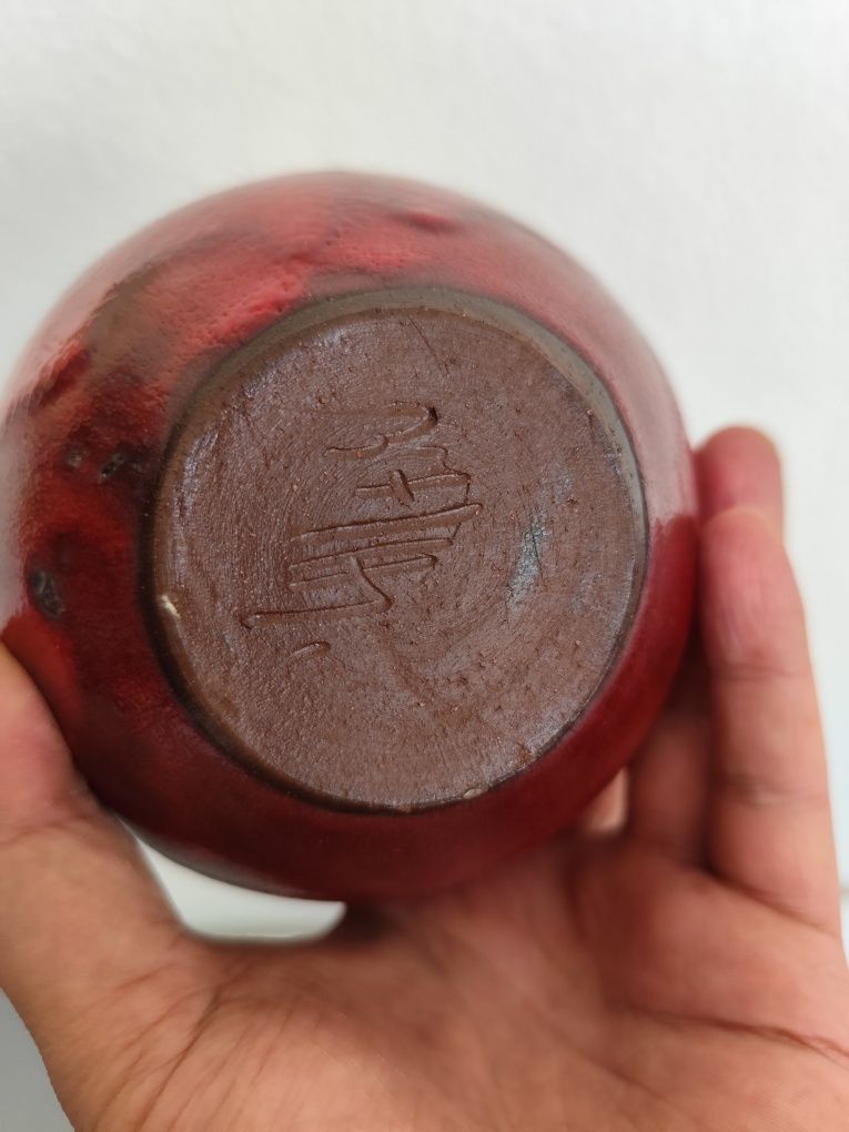 Wazon ceramika lata 70 vintage prl retro FAT lava