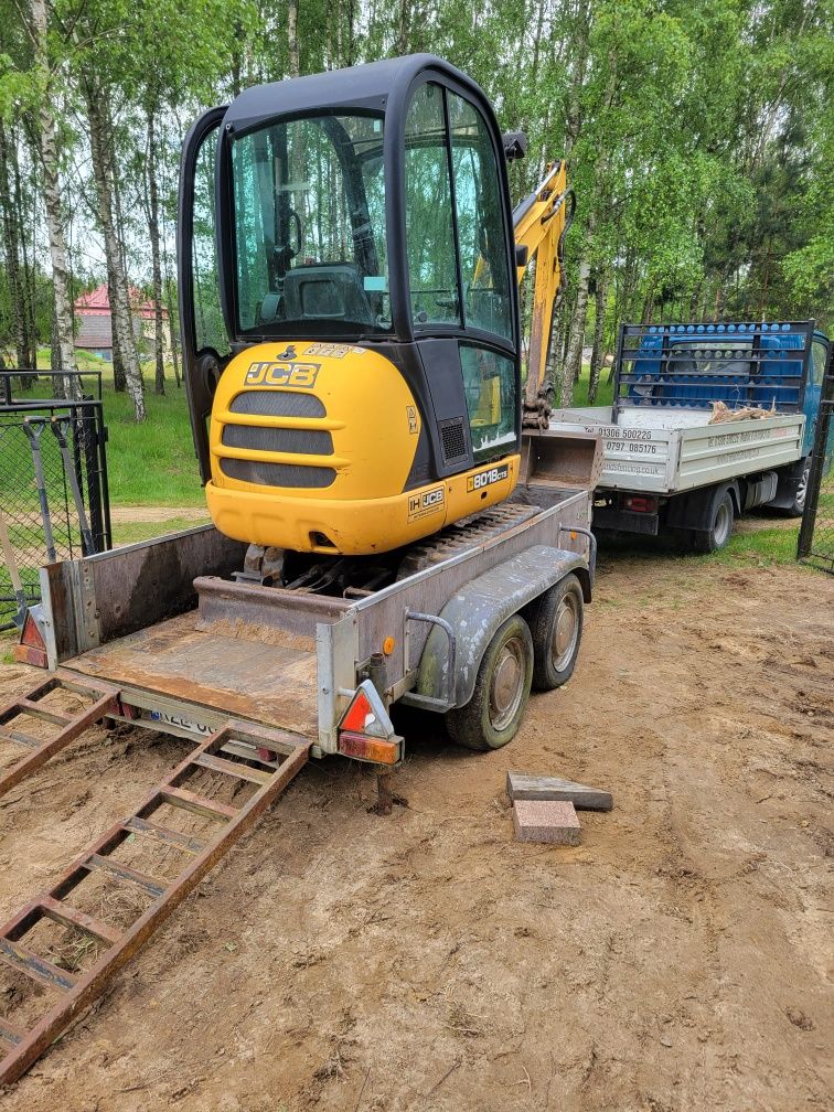 Przyczepka pod mini koparkę
