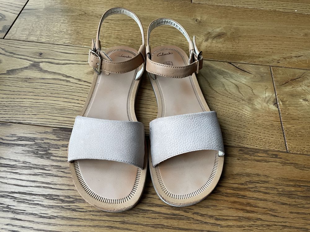 Босоножки Clarks, кожаные, размер 38-39