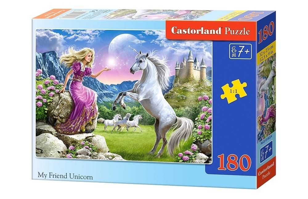 Puzzle dla dzieci bajkowe bajki  180 elementów My Friend Unicorn