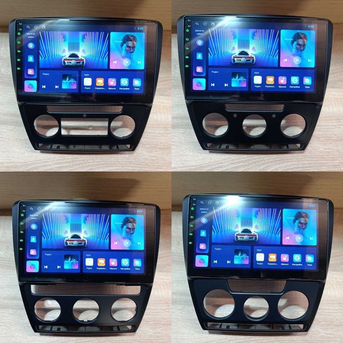 Магнітола Mekede 2/32 для Skoda Octavia A5 CarPlay USB GPS Октавіа