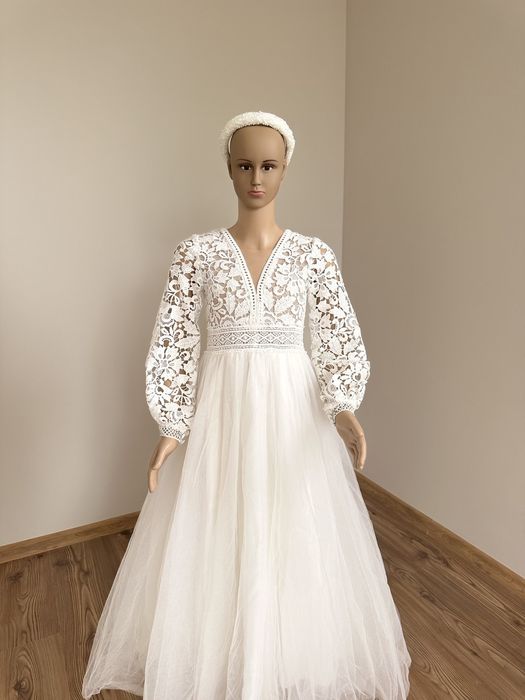 Біле плаття на причастя 146-152см