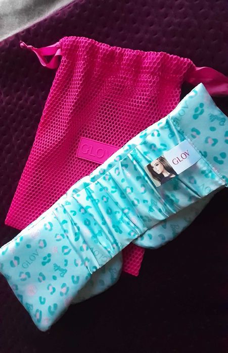 Nowa satynowa opaska na oczy Barbie + woreczek Glov