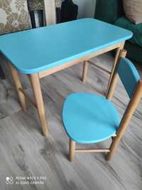 Stolik drewniany+ krzesełko dla dziecka